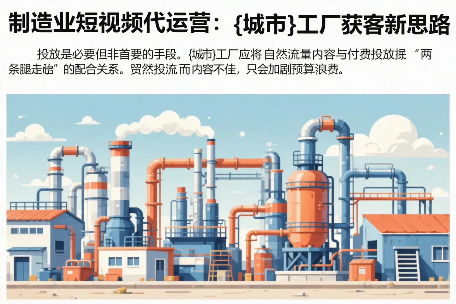 制造业短视频代运营：莲池工厂获客新思路